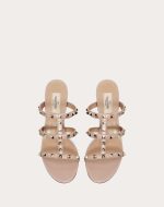 ROCKSTUD CALFSKIN LEATHER SLIDE SANDAL 60 MM - Image 4